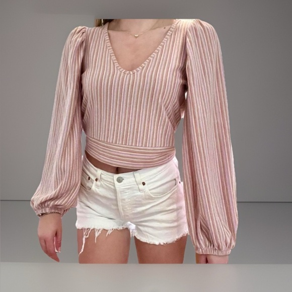 Free People Autumn Nights top shirt blouse small indie core boho fancy summer - Picture 2 of 5